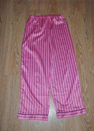 Рожеві піжамні штани в стилі вікторіі