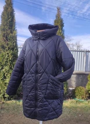 Зимняя удлиненная куртка на синтепоне xl/xxl( б70)