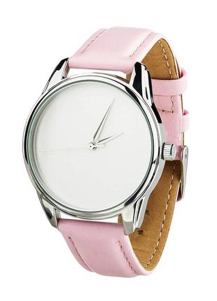 Часы ziz минимализм (розовый, серебро)