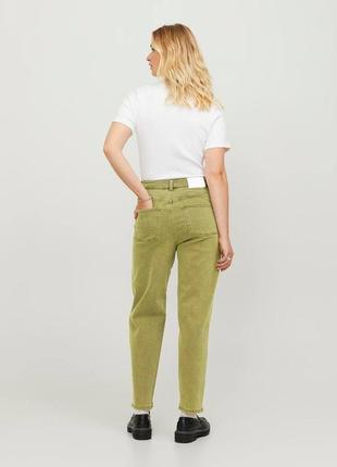Женские джинсы jjxx фасон мом, зеленый цвет, размер s, m, l6 фото