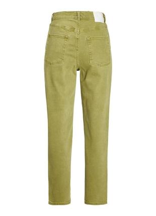 Женские джинсы jjxx фасон мом, зеленый цвет, размер s, m, l5 фото