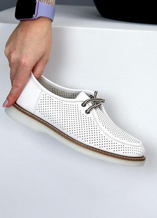 Женские туфли на шнуровке графит белый беж3 фото