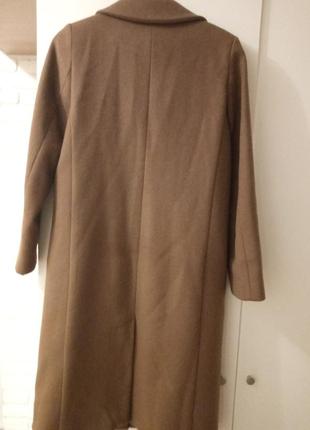 Пальто жіноче кашемір коричневе, s-m, ідеал3 фото