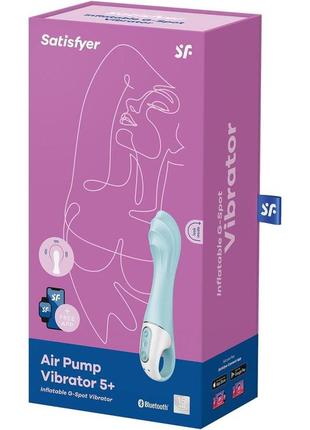 Смарт-вибратор точки g satisfyer air pump vibrator 5+, надувается 8
