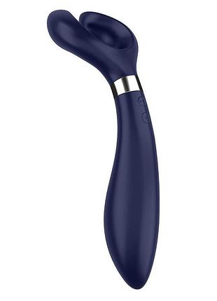 Вибратор для пар satisfyer endless fun blue, три мотора, многофункциональный 2