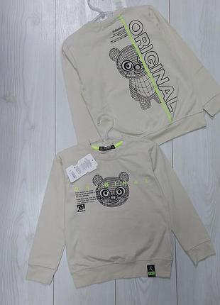 Реглан тонкий 🧸для хлопчика з малюнком на спині