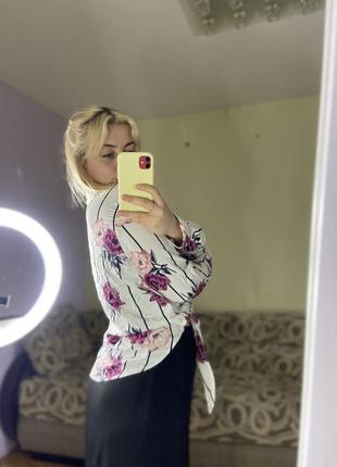 Шикарная блузка в цветочный принт3 фото
