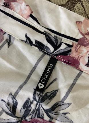 Шикарная блузка в цветочный принт4 фото