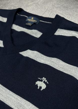 Brooks brothers merino легкий свитер джемпер шерсть меринос6 фото