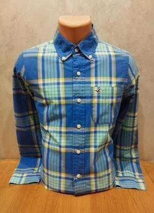 Високоякісна бавовняна сорочка в клітинку надзвичайно популярного бренду із сша hollister