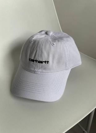 Кепка carhartt/бейсболка кархарт біла універсальна міні-лого