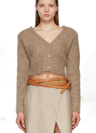 Удлиненный кожаный ремень в два оборота , пояс петля , пояс узел , двойной ремень isabel marant