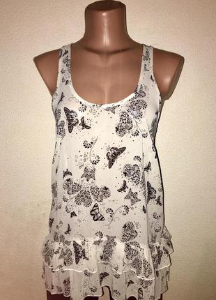 Мила блуза з рюшами s-m