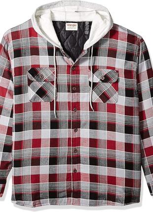 Wrangler фланелевая рубашка с подкладкой, с капюшоном, оригинал sm, l, m