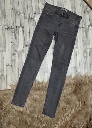 Серые джинсы zara woman premium denim collection2 фото