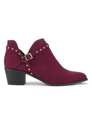 Miss selfridge purple della stud cutout boots оригінальні черевики