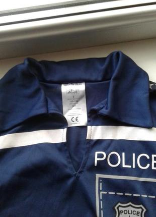 Сорочка від костюма поліцейського офіцера на карнавал, маскарад дитяча 5-7 років kidz alive3 фото