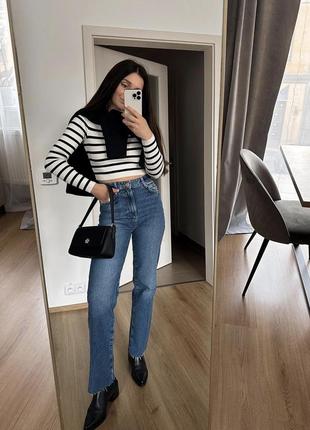 Джинси zara straight fit