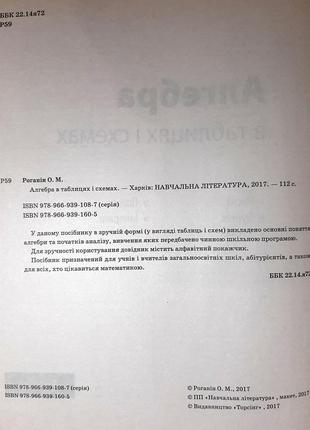 Алгебра в таблицях і схемах. 7-11 класи. роганін олександр миколайович3 фото