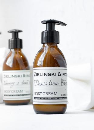Крем для тіла zielinski & rozen vetiver&lemon, bergamot 195мл (зелінски ветивер лемон бергамот)