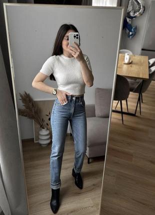 Джинси zara mom fit