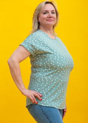 Женская блуза zeta-m цвет олива горох