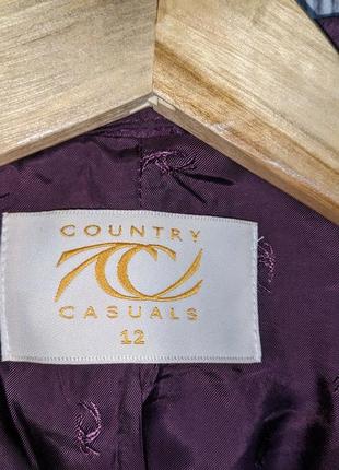 Фіолетовий жакет із віскози country casuals #9865 фото