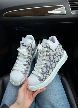 Кеди високі в стиле dior grey4 фото