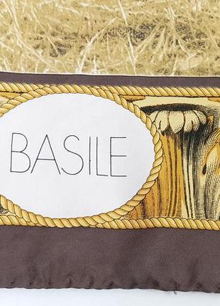 Винтажный 80 годы шелковый платок basile львы