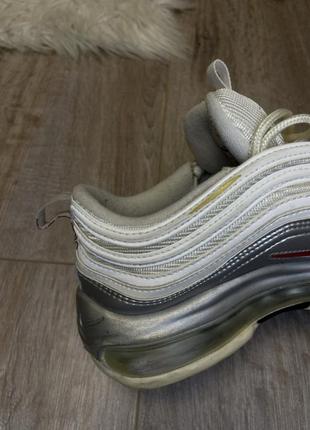 Оригінальні nike air max 97 silver white жіночі7 фото