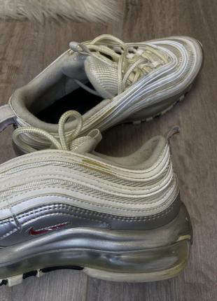 Оригінальні nike air max 97 silver white жіночі6 фото