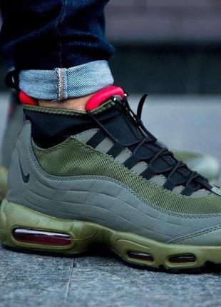 Nike air max 95 sneakerboot "olive" чоловічі кросівки найк