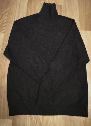 Гольф черный меланж