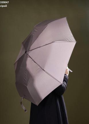 Автоматична парасолька унісекс автоматична парасоля унісекс парасолька компактна парасоля коричнева1 фото