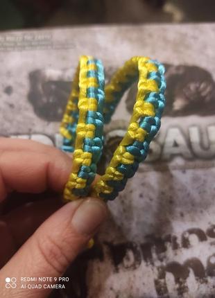 Патриотические браслеты из шнуров2 фото