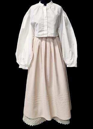 Прекрасная восхитительная стильная классная крутая винтажная юбка ретро винтаж к аутентичному украинскому стру7 фото