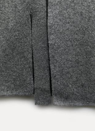 Zara стильний кардиган с вырезами 50% шерсть7 фото