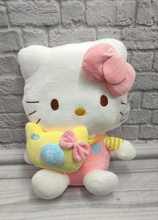 М'яка іграшка hello kitty 40 см. хелло кіті з фотоапаратом