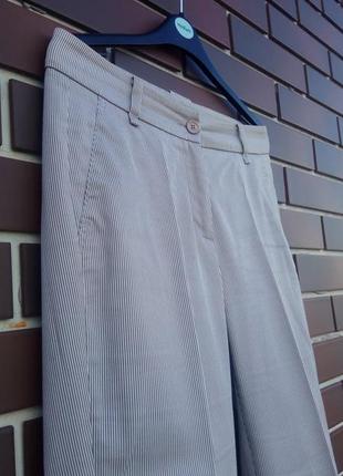 Фирменные лёгкие брюки в полоску5 фото