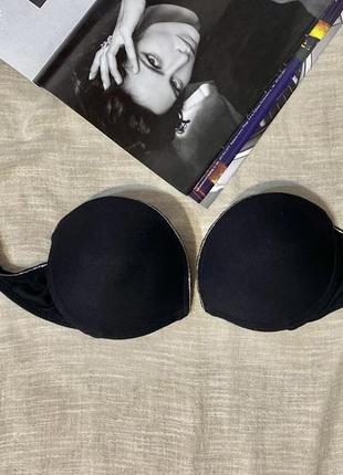 Wonderbra крутий чорний бюст без шлейок відомого якісного бренду