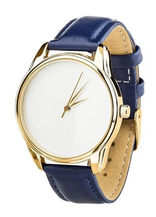Часы ziz минимализм (синий, золото)