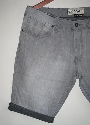 Джинсовые шорты topman skinny