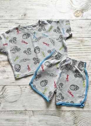 Костюм футболка шорты 12/18 месяцев