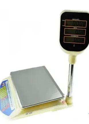 Електронні торговельні ваги promotec pm 5052 настільні ваги зі стійкою 40 кг