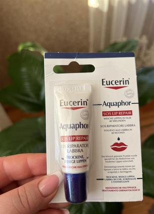 Бальзам для губ eucerin aquaphor lip balm sos3 фото