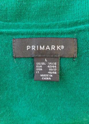 Фирменный primark джемпер/реглан/кофта красивого зелёного цвета, размер л-ка9 фото
