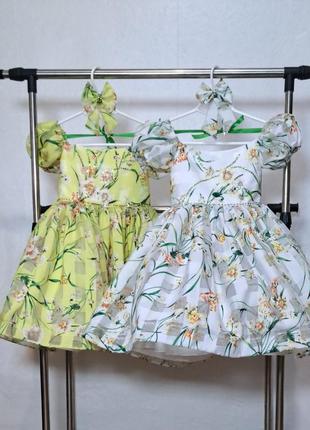 Сукня нарядна,весняне платтячко з квітами1 фото
