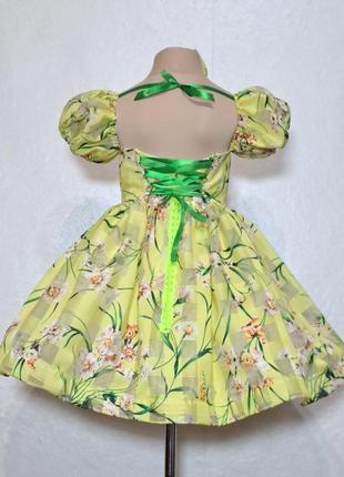 Сукня нарядна,весняне платтячко з квітами8 фото