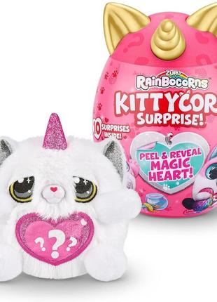 Rainbocorns kittycorn surprise series 1 кіт-шиншила від zuru 9259h код/артикул 75 5272 фото