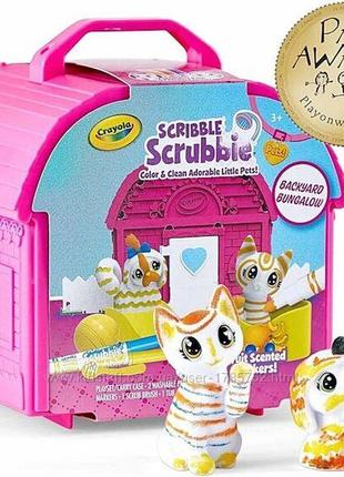 Crayola scribble scrubbie pets, набір для ігор у дворі -бунгало, розфарбовка код/артикул 75 724